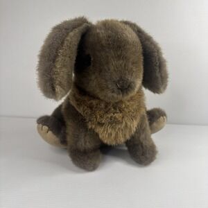 Vintage 1985 GUND Bunny Rabbit Plush 12" Brown Made in Korea Lovely!
